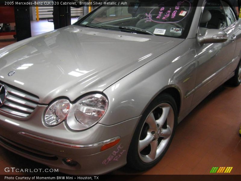 Brilliant Silver Metallic / Ash 2005 Mercedes-Benz CLK 320 Cabriolet