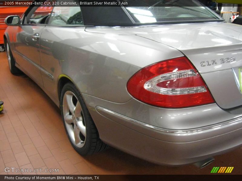 Brilliant Silver Metallic / Ash 2005 Mercedes-Benz CLK 320 Cabriolet