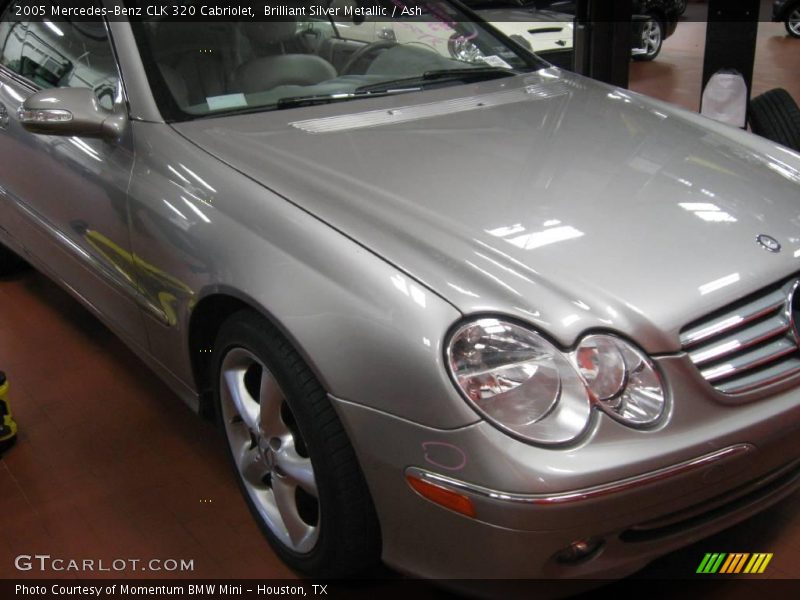 Brilliant Silver Metallic / Ash 2005 Mercedes-Benz CLK 320 Cabriolet