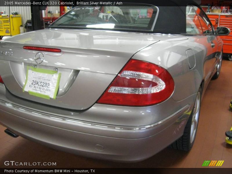 Brilliant Silver Metallic / Ash 2005 Mercedes-Benz CLK 320 Cabriolet