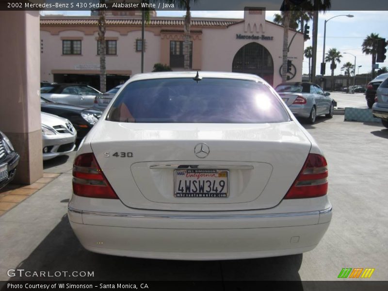 Alabaster White / Java 2002 Mercedes-Benz S 430 Sedan