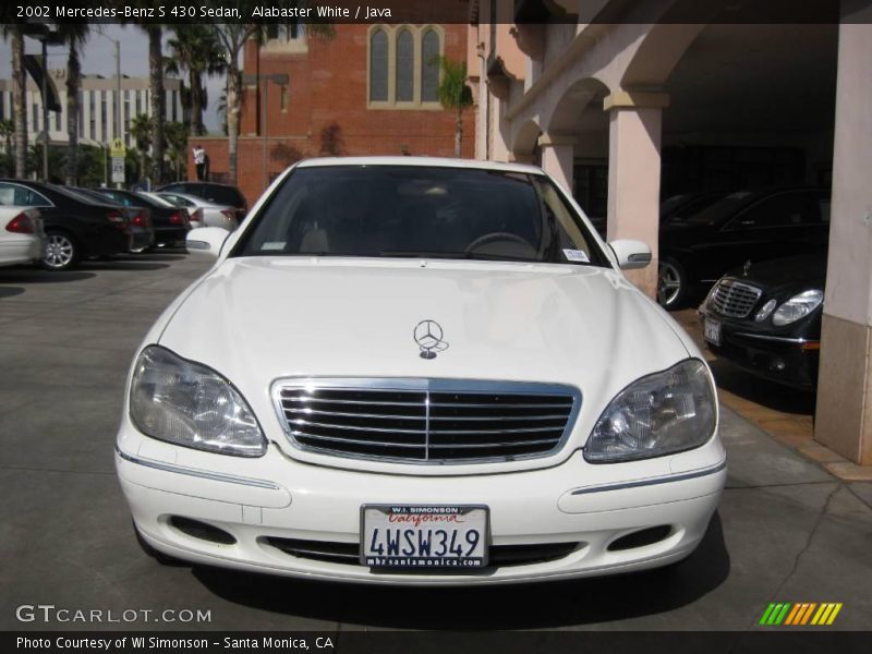 Alabaster White / Java 2002 Mercedes-Benz S 430 Sedan