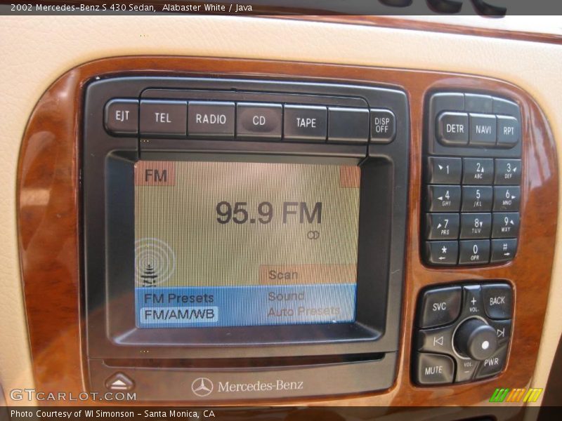 Alabaster White / Java 2002 Mercedes-Benz S 430 Sedan