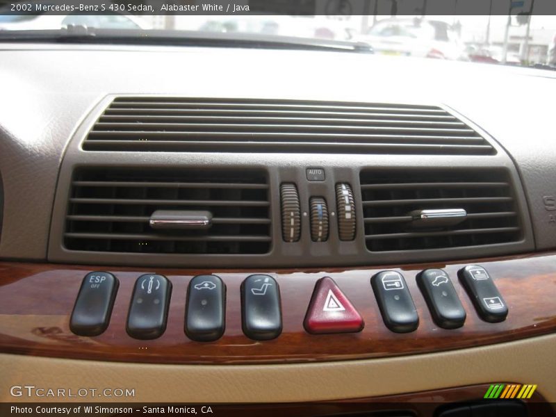 Alabaster White / Java 2002 Mercedes-Benz S 430 Sedan