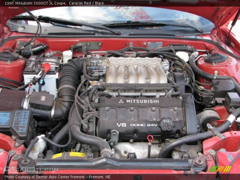 Caracas Red / Black 1995 Mitsubishi 3000GT SL Coupe