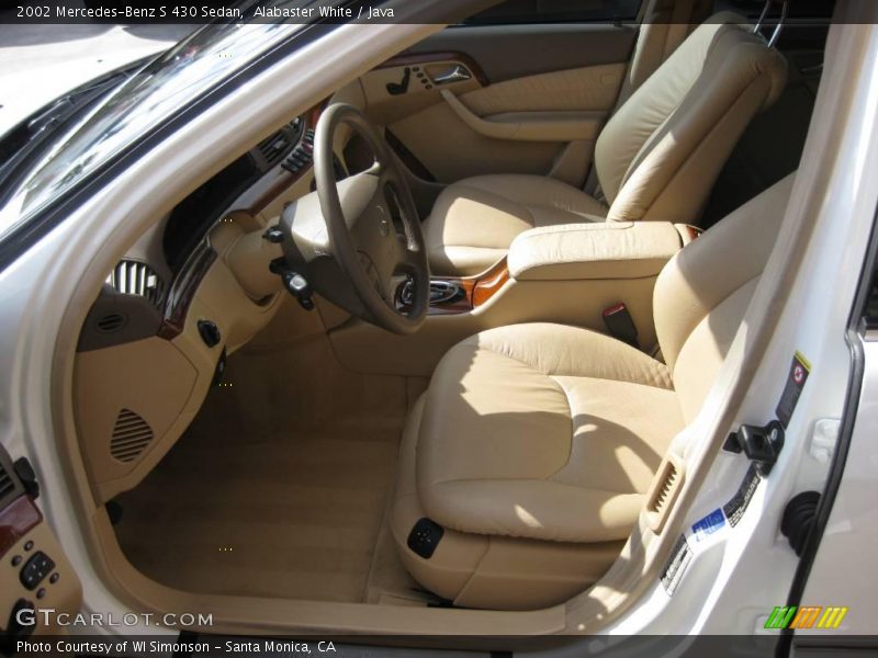 Alabaster White / Java 2002 Mercedes-Benz S 430 Sedan