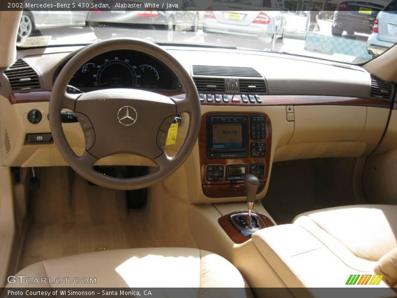Alabaster White / Java 2002 Mercedes-Benz S 430 Sedan