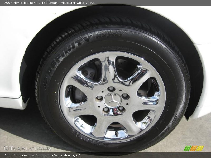 Alabaster White / Java 2002 Mercedes-Benz S 430 Sedan