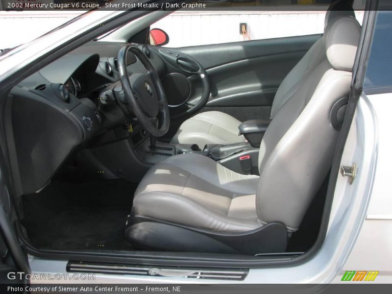 Silver Frost Metallic / Dark Graphite 2002 Mercury Cougar V6 Coupe