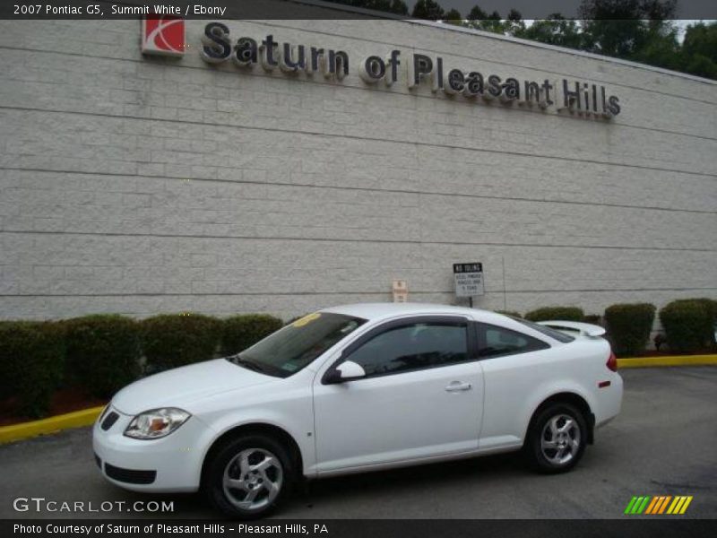 Summit White / Ebony 2007 Pontiac G5