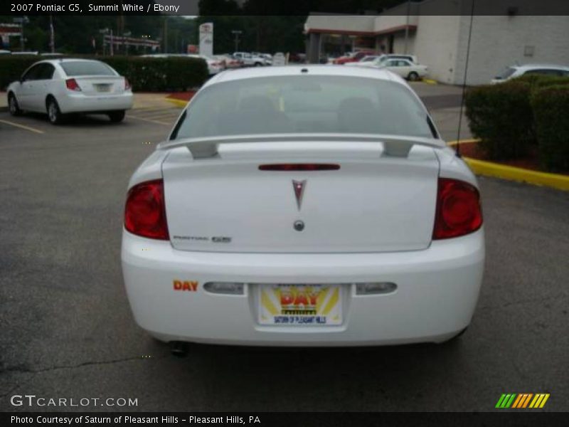 Summit White / Ebony 2007 Pontiac G5