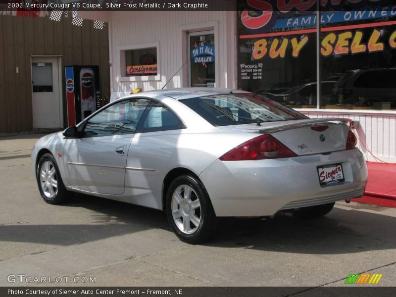 Silver Frost Metallic / Dark Graphite 2002 Mercury Cougar V6 Coupe