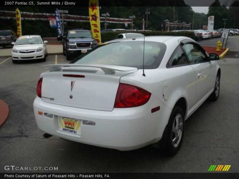 Summit White / Ebony 2007 Pontiac G5