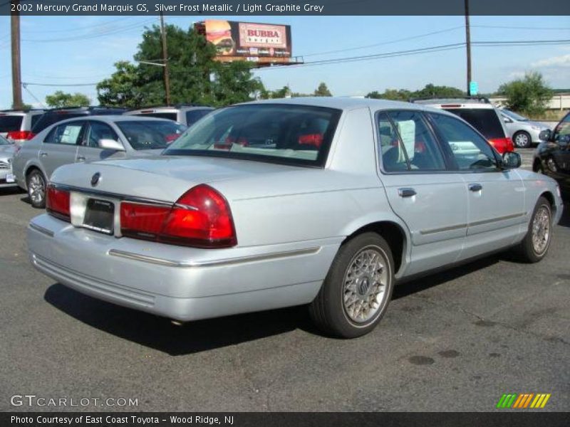 Silver Frost Metallic / Light Graphite Grey 2002 Mercury Grand Marquis GS