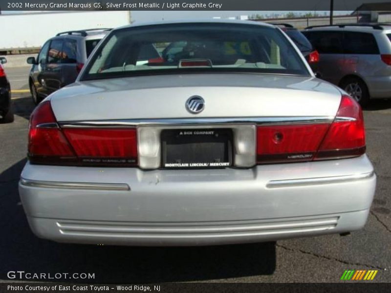 Silver Frost Metallic / Light Graphite Grey 2002 Mercury Grand Marquis GS