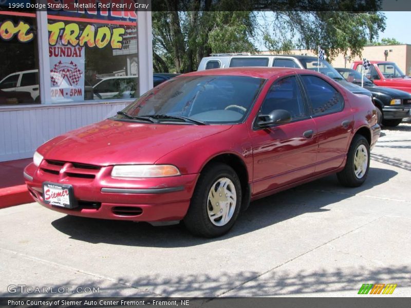 Metallic Red Pearl / Gray 1996 Dodge Stratus
