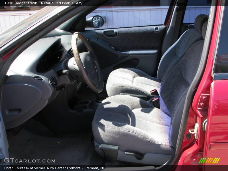 Metallic Red Pearl / Gray 1996 Dodge Stratus