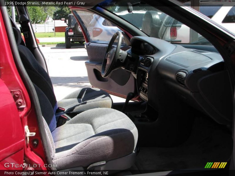 Metallic Red Pearl / Gray 1996 Dodge Stratus