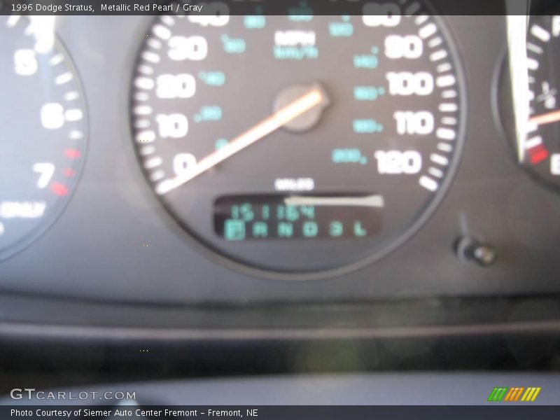 Metallic Red Pearl / Gray 1996 Dodge Stratus