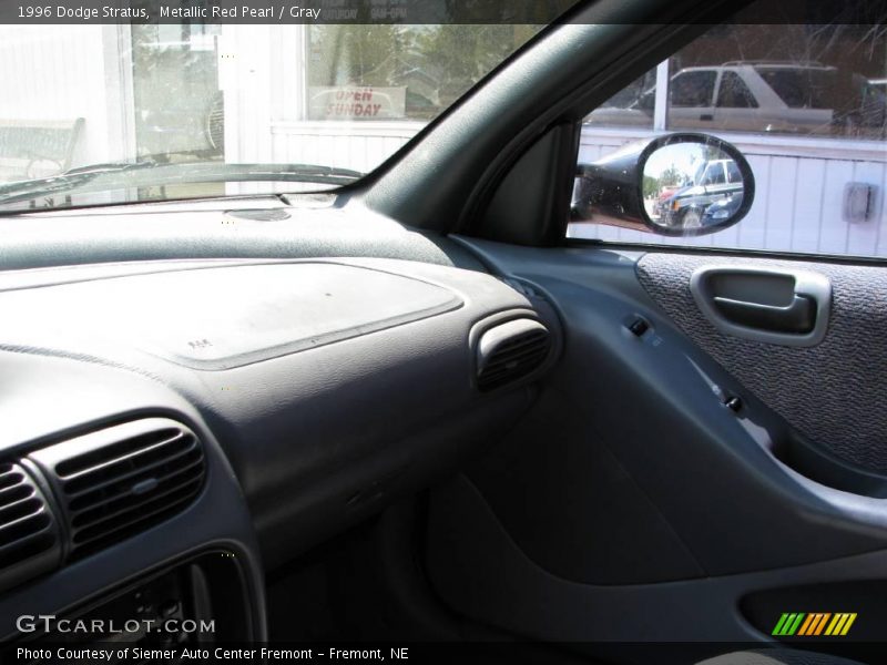 Metallic Red Pearl / Gray 1996 Dodge Stratus