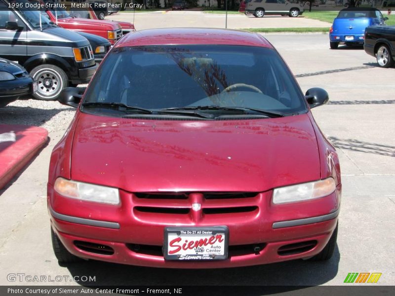 Metallic Red Pearl / Gray 1996 Dodge Stratus