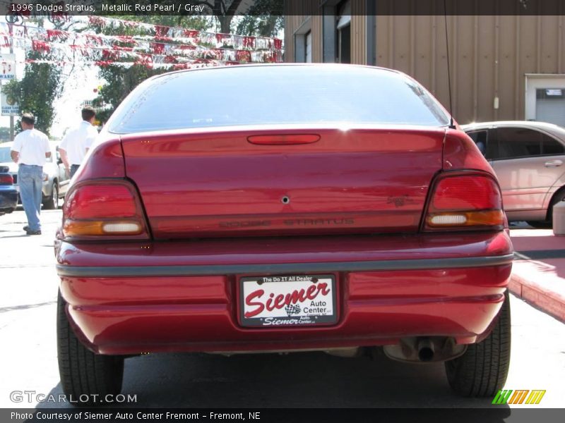 Metallic Red Pearl / Gray 1996 Dodge Stratus