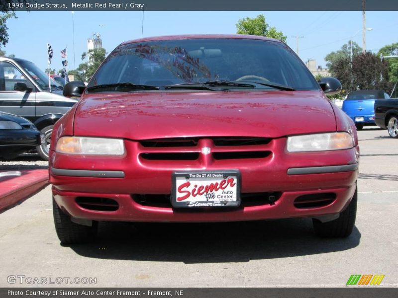 Metallic Red Pearl / Gray 1996 Dodge Stratus