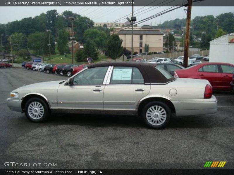 Smokestone Metallic / Medium Light Stone 2008 Mercury Grand Marquis GS