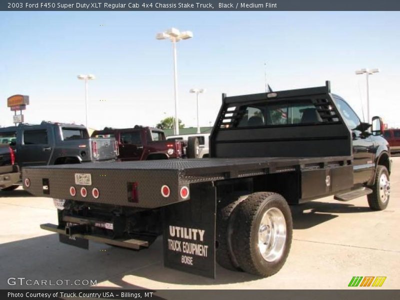 Black / Medium Flint 2003 Ford F450 Super Duty XLT Regular Cab 4x4 Chassis Stake Truck