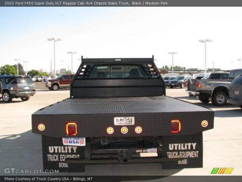 Black / Medium Flint 2003 Ford F450 Super Duty XLT Regular Cab 4x4 Chassis Stake Truck