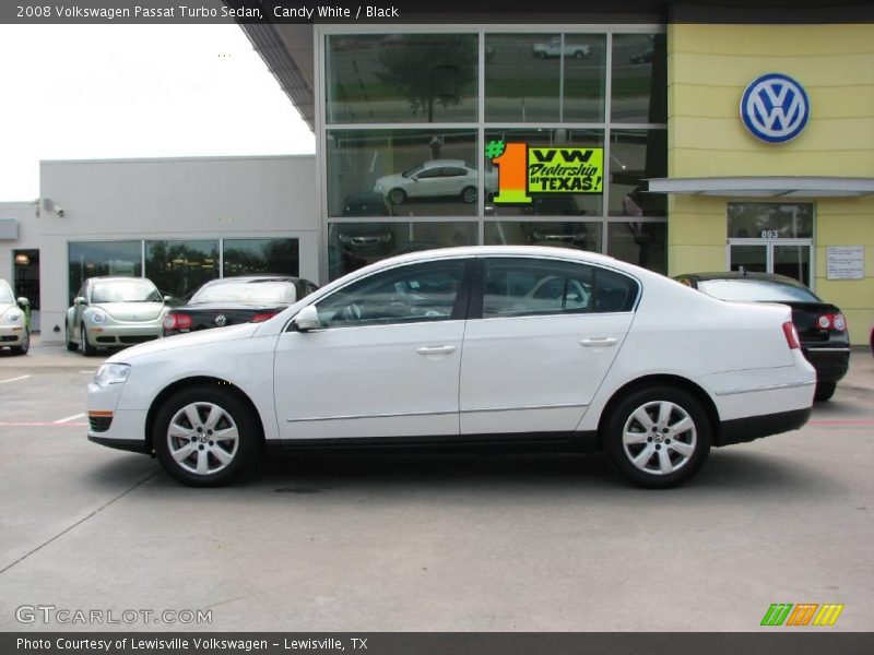 Candy White / Black 2008 Volkswagen Passat Turbo Sedan