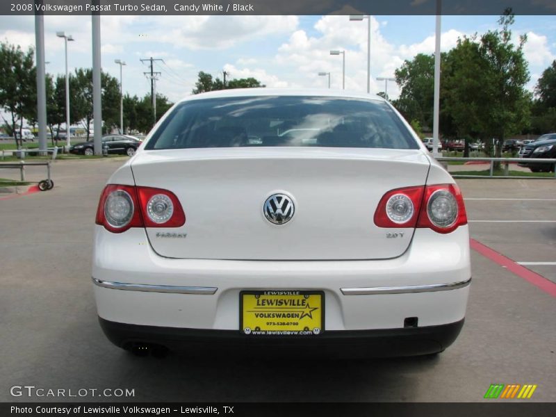 Candy White / Black 2008 Volkswagen Passat Turbo Sedan