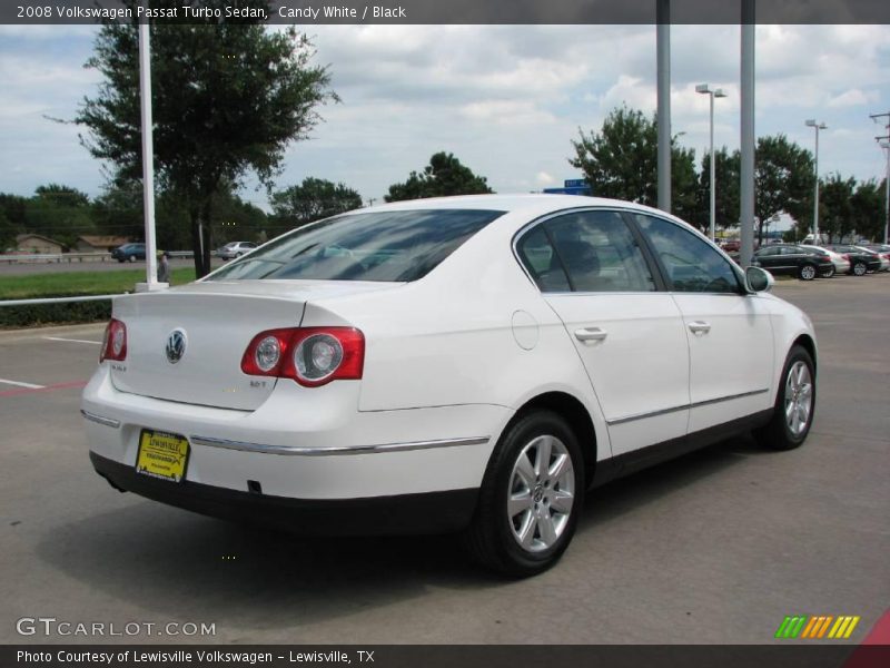 Candy White / Black 2008 Volkswagen Passat Turbo Sedan