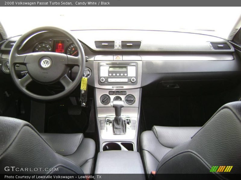 Candy White / Black 2008 Volkswagen Passat Turbo Sedan