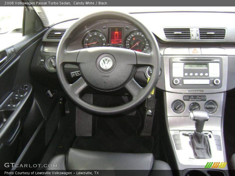 Candy White / Black 2008 Volkswagen Passat Turbo Sedan