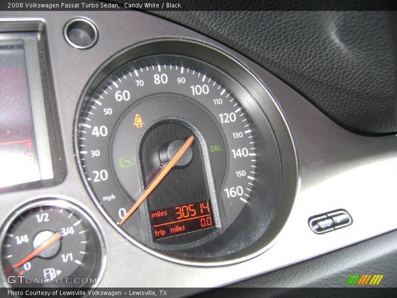 Candy White / Black 2008 Volkswagen Passat Turbo Sedan