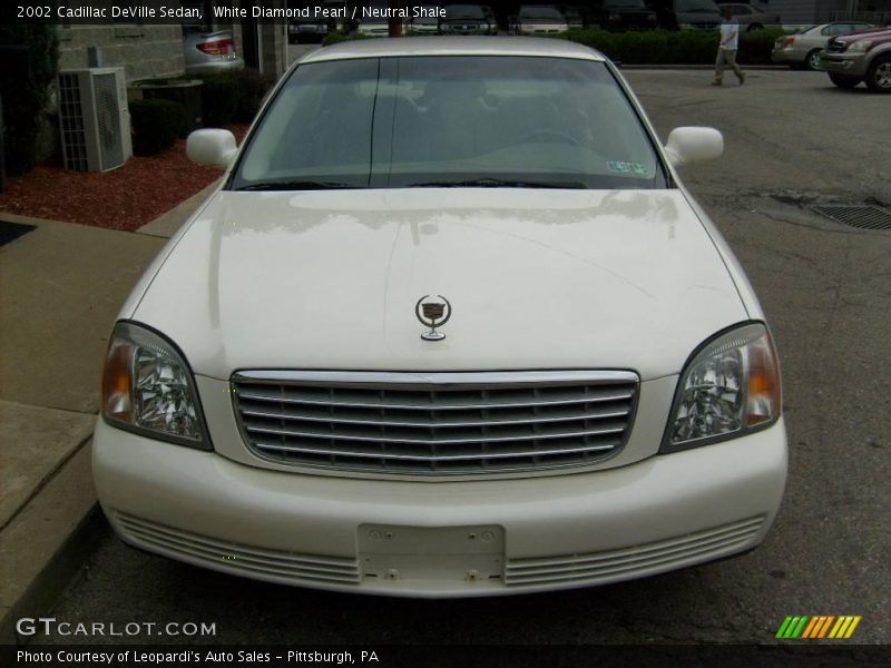 White Diamond Pearl / Neutral Shale 2002 Cadillac DeVille Sedan