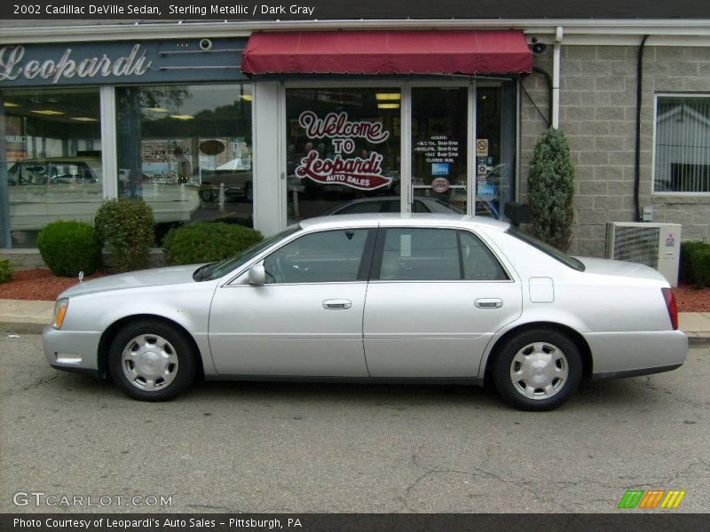 Sterling Metallic / Dark Gray 2002 Cadillac DeVille Sedan