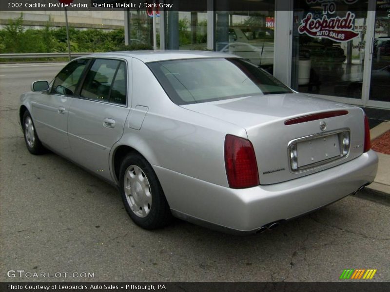 Sterling Metallic / Dark Gray 2002 Cadillac DeVille Sedan