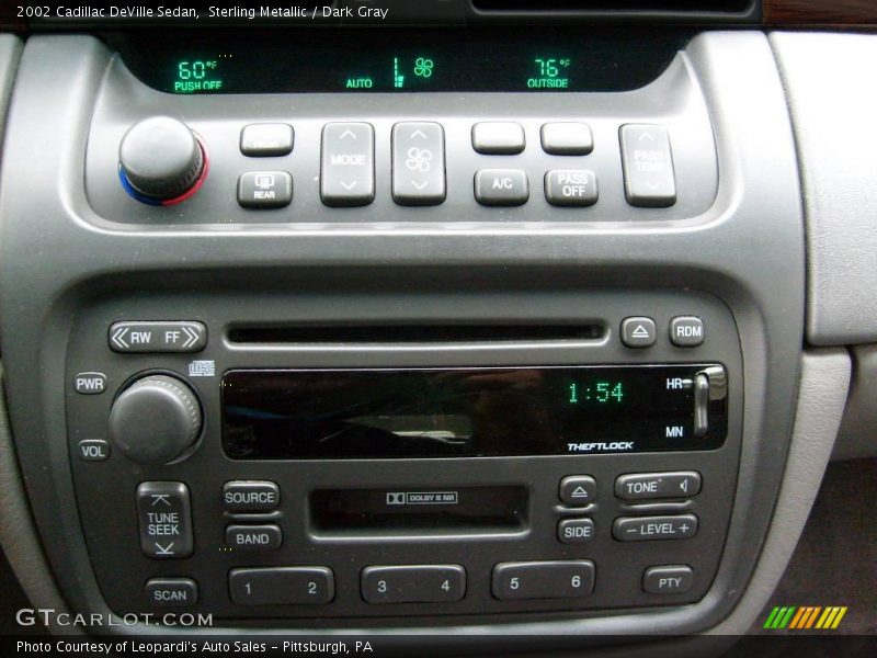 Sterling Metallic / Dark Gray 2002 Cadillac DeVille Sedan