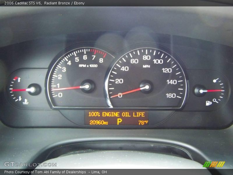 Radiant Bronze / Ebony 2006 Cadillac STS V6