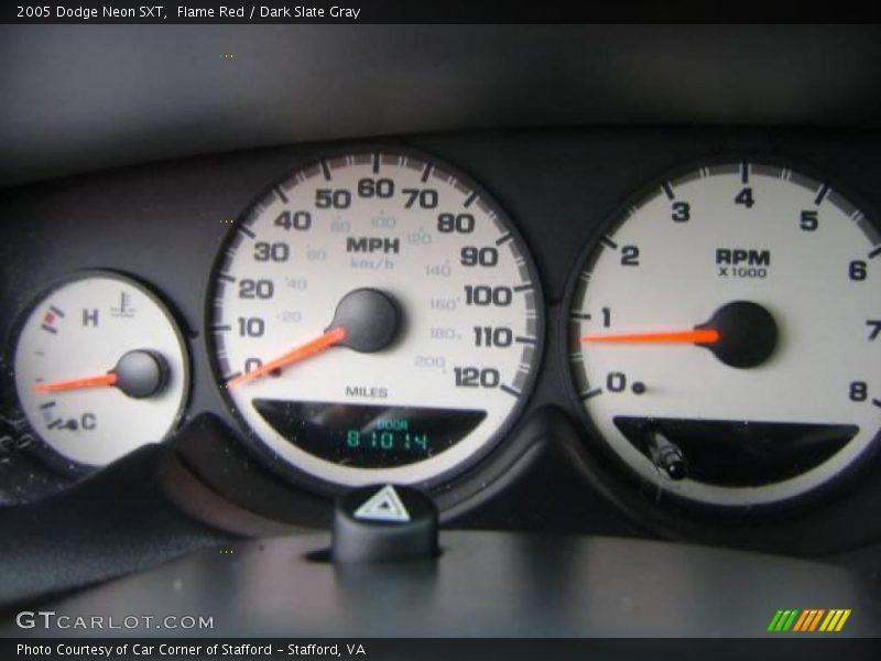 Flame Red / Dark Slate Gray 2005 Dodge Neon SXT
