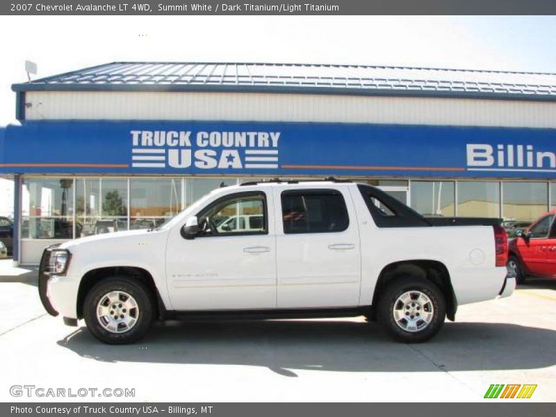 Summit White / Dark Titanium/Light Titanium 2007 Chevrolet Avalanche LT 4WD