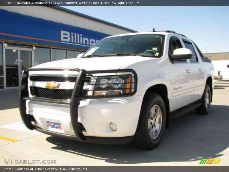 Summit White / Dark Titanium/Light Titanium 2007 Chevrolet Avalanche LT 4WD