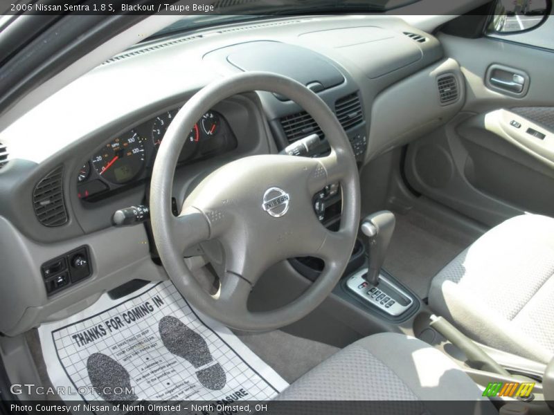 Blackout / Taupe Beige 2006 Nissan Sentra 1.8 S
