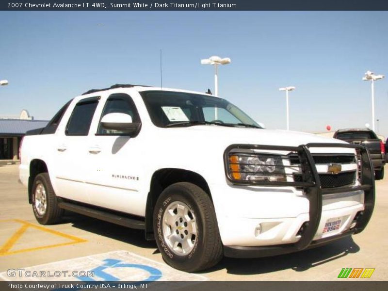 Summit White / Dark Titanium/Light Titanium 2007 Chevrolet Avalanche LT 4WD