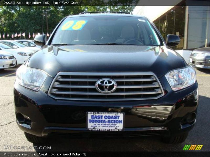 Black / Ash Gray 2008 Toyota Highlander 4WD