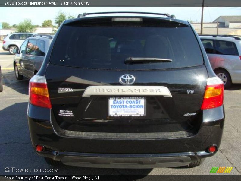 Black / Ash Gray 2008 Toyota Highlander 4WD