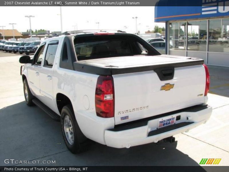 Summit White / Dark Titanium/Light Titanium 2007 Chevrolet Avalanche LT 4WD