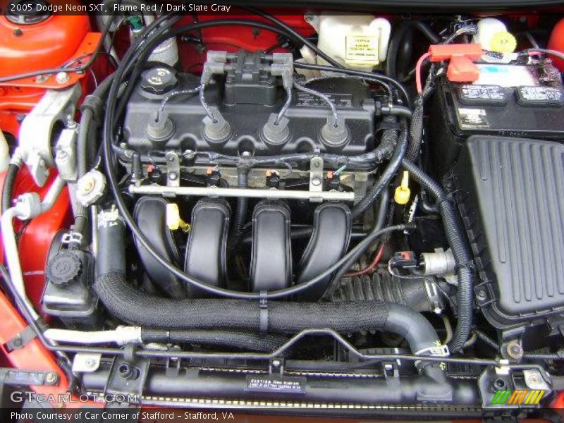 Flame Red / Dark Slate Gray 2005 Dodge Neon SXT